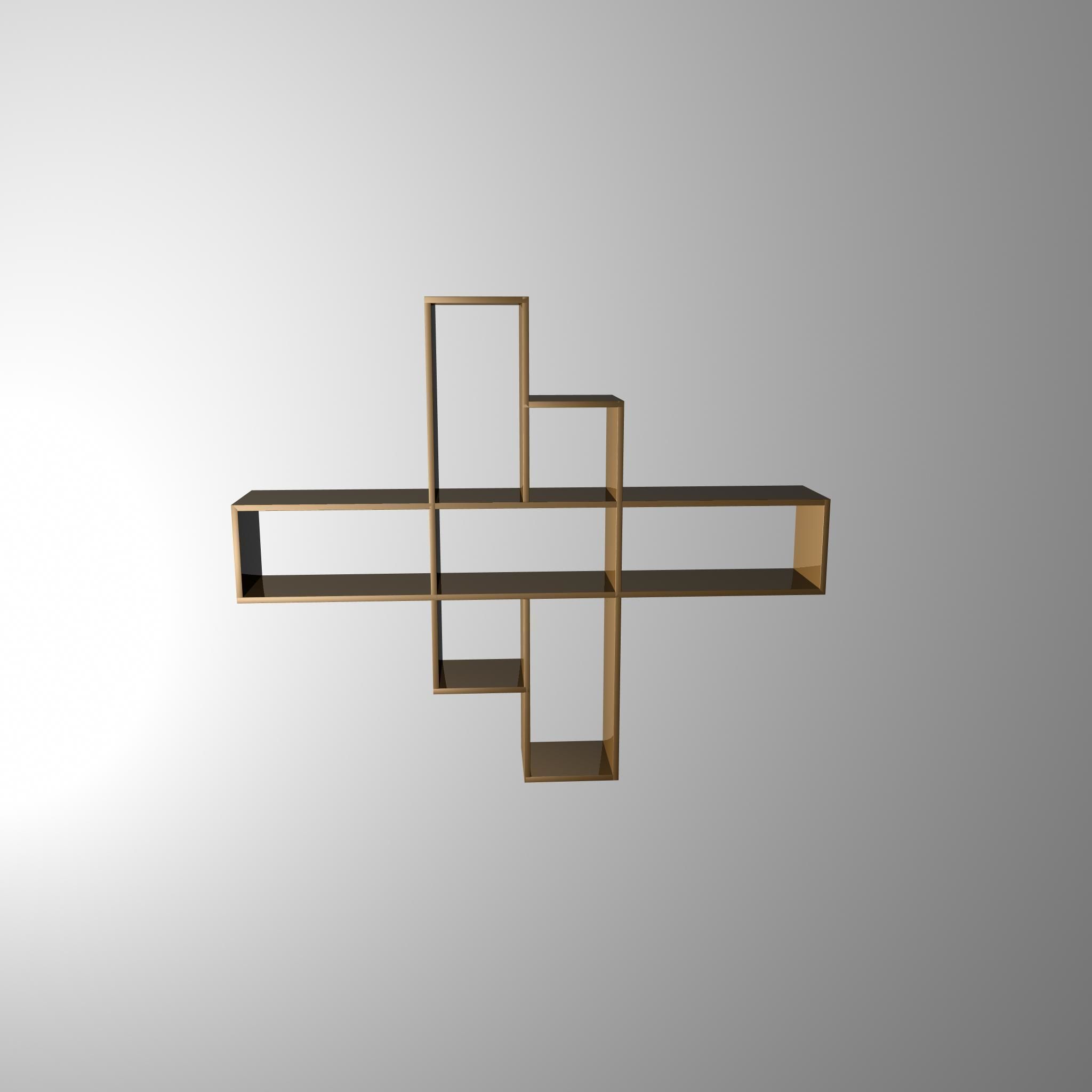 Book Shelf 3D Maya 3D model_3