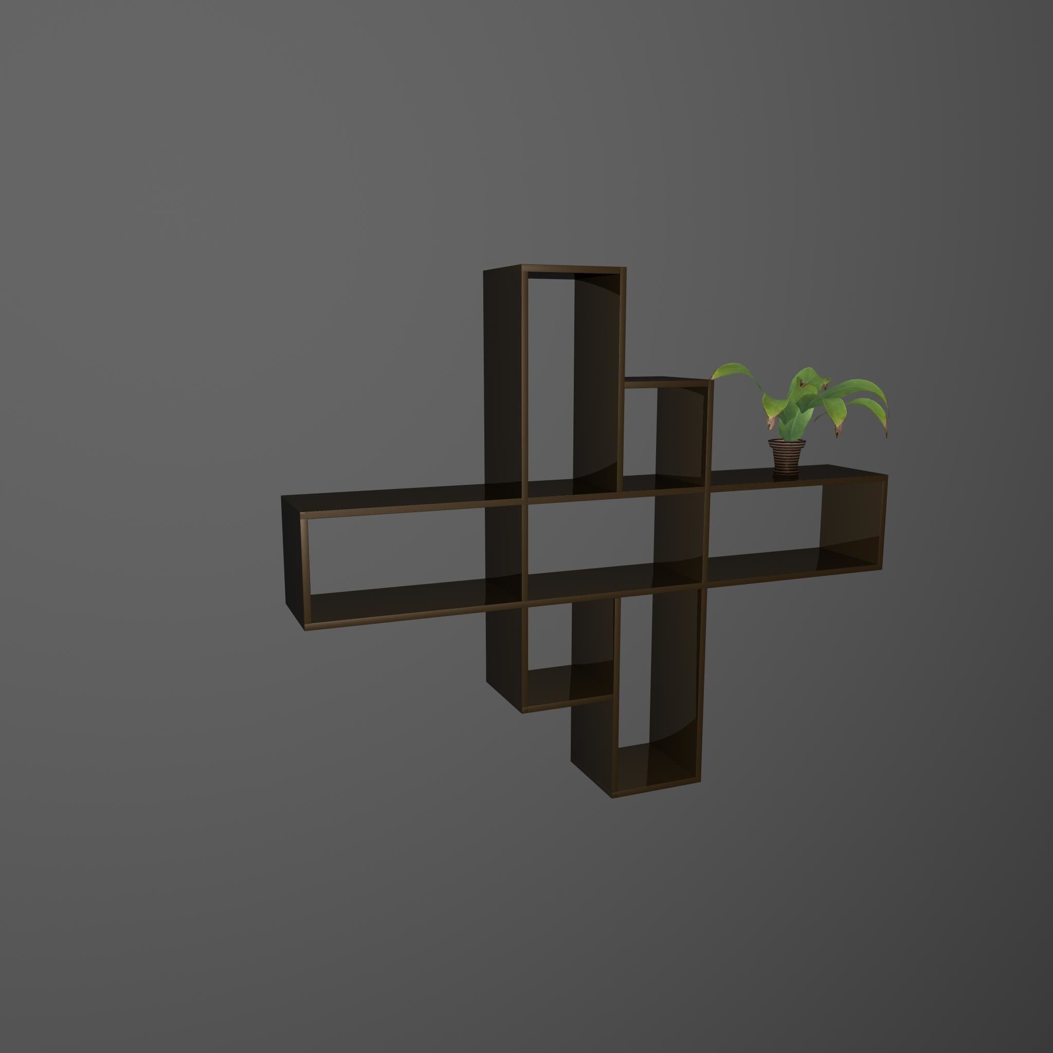 Book Shelf 3D Maya 3D model_5