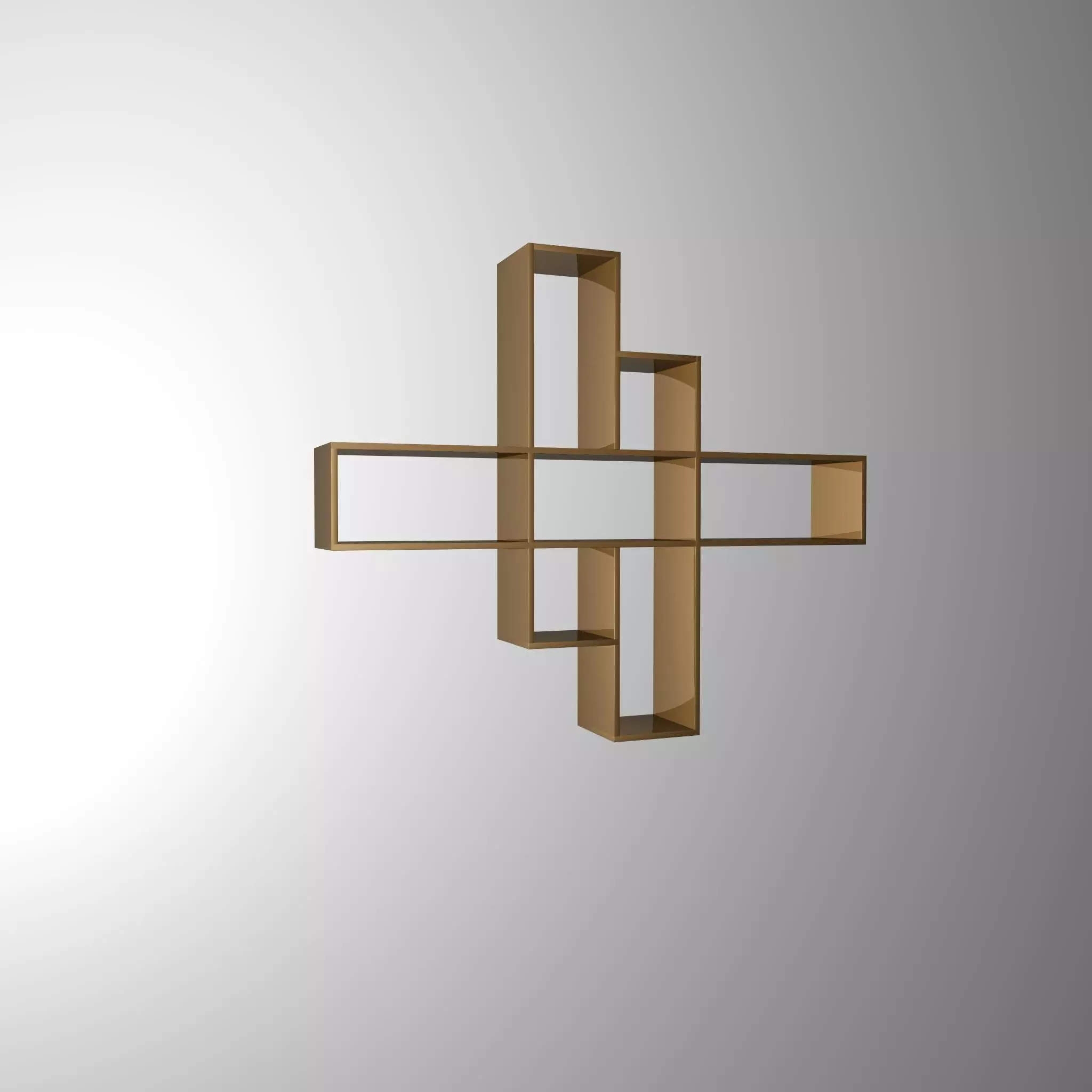 Book Shelf 3D Maya 3D model_0