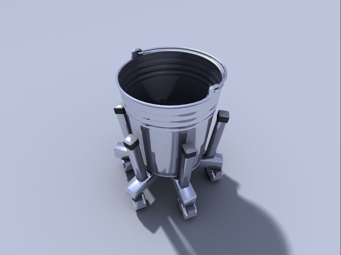 medical bucket 3D model_2