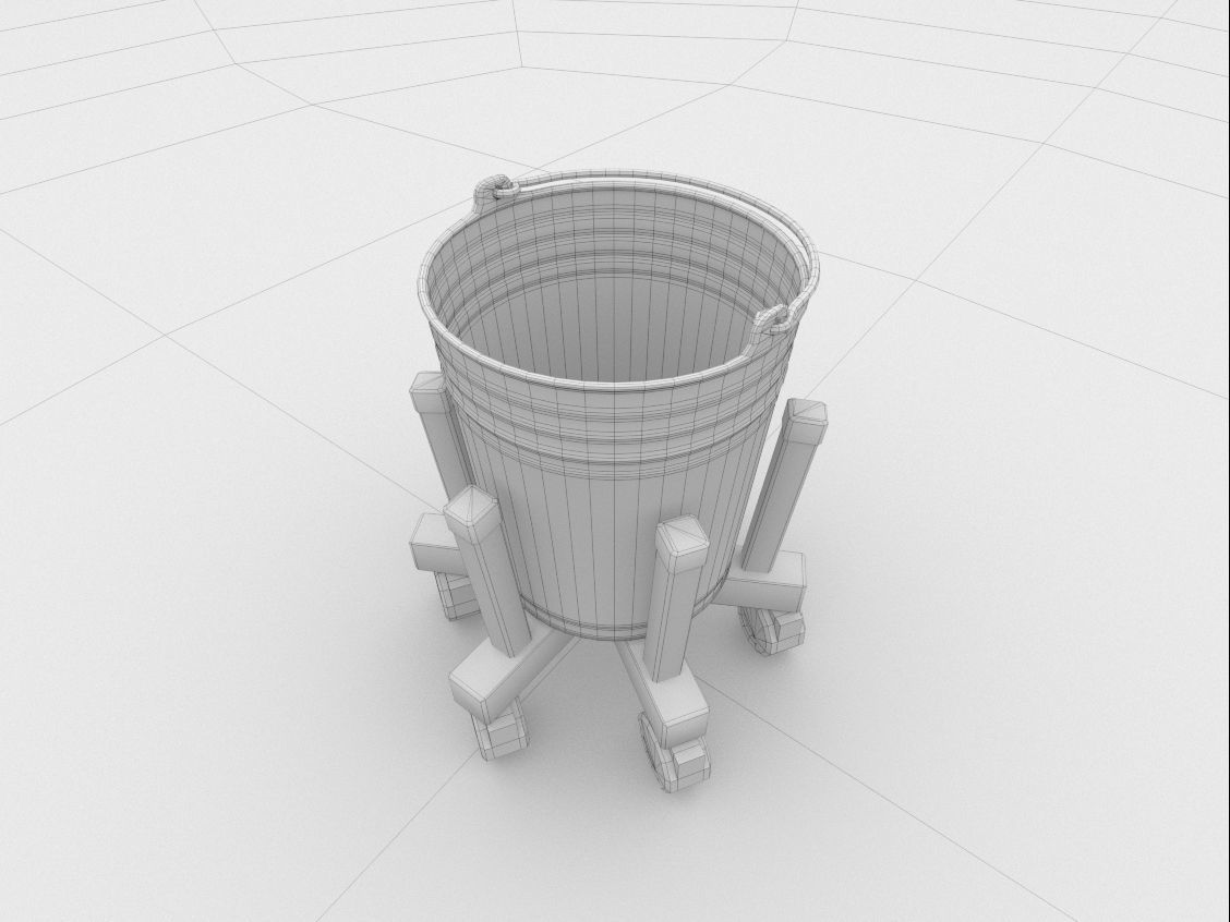 medical bucket 3D model_3