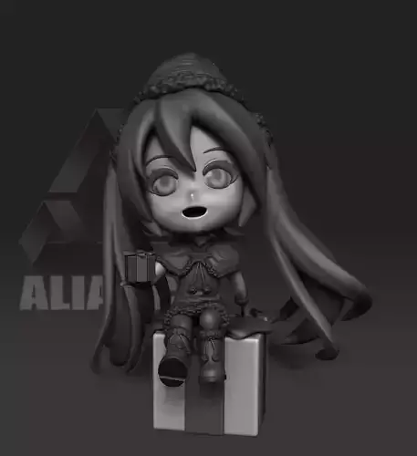 Miku Chibi - Christmas Gift 3D print model