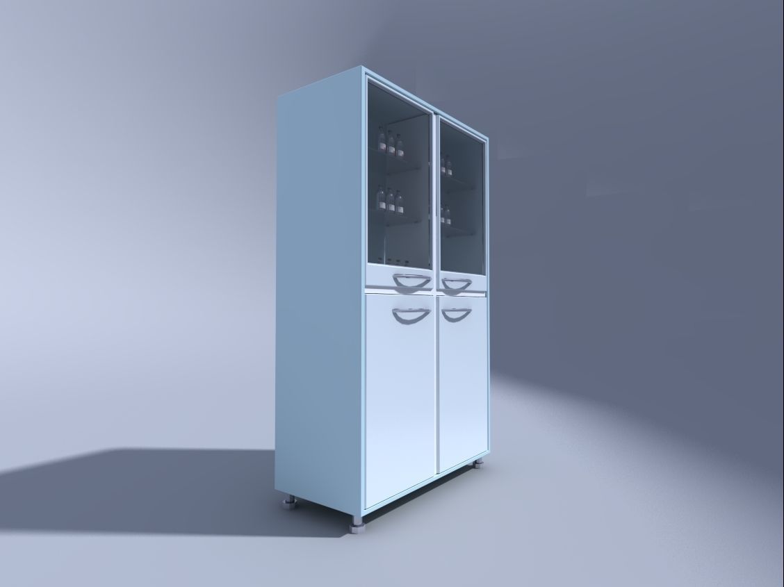medical cabinet for medicines 1 3D model_1