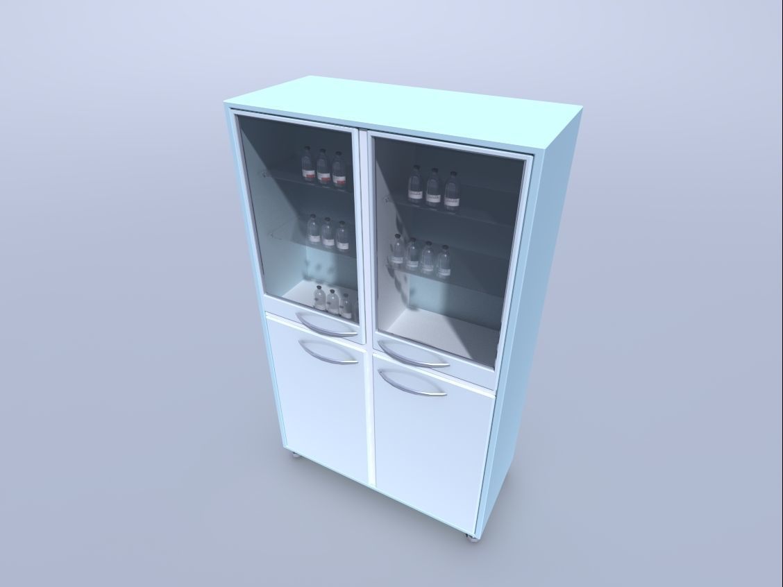 medical cabinet for medicines 1 3D model_0