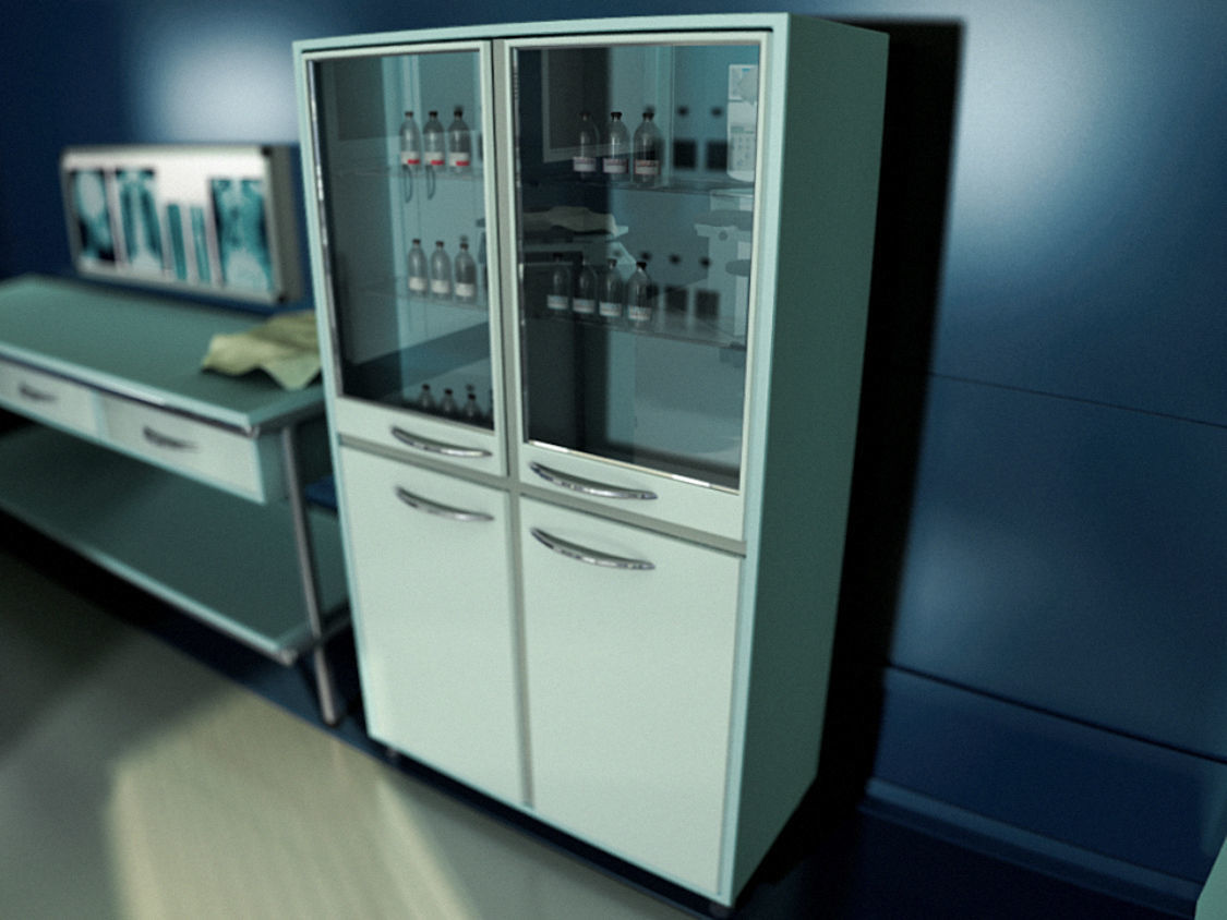medical cabinet for medicines 1 3D model_3