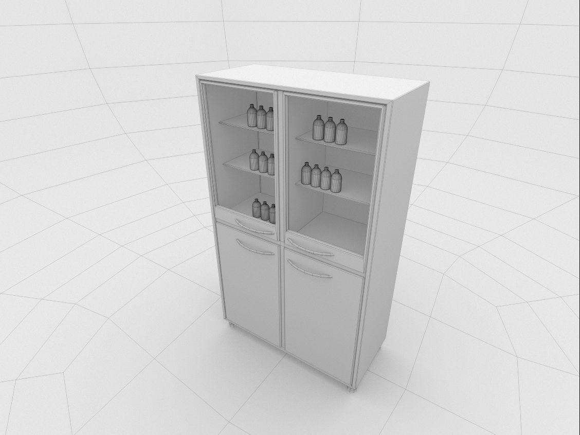 medical cabinet for medicines 1 3D model_4