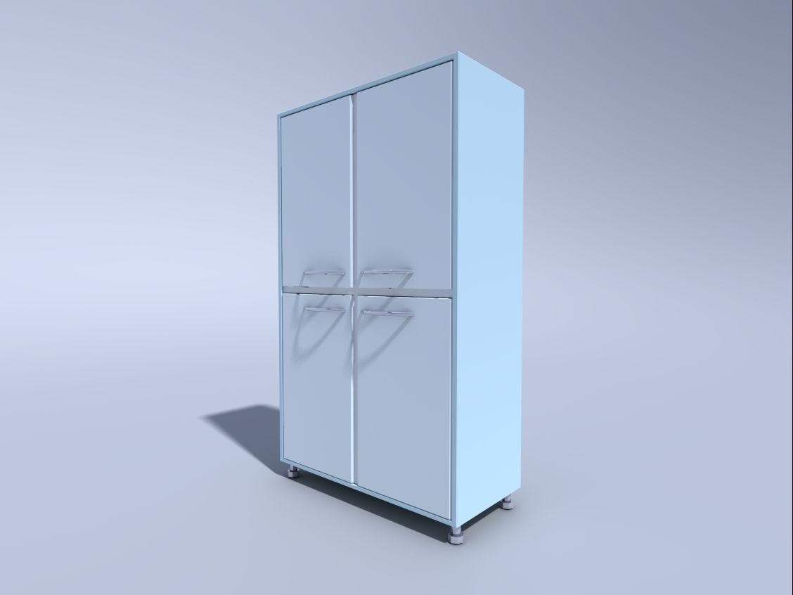 medical cabinet for medicines 2 3D model_0