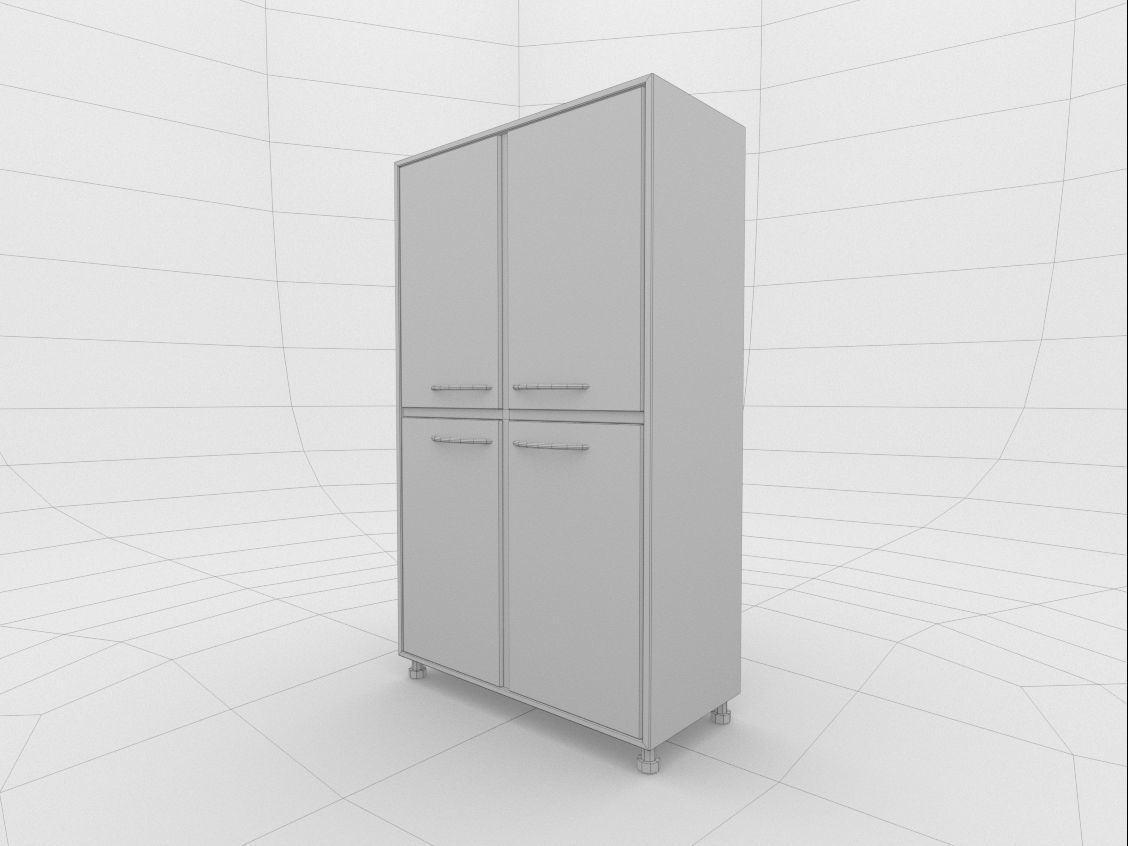 medical cabinet for medicines 2 3D model_2
