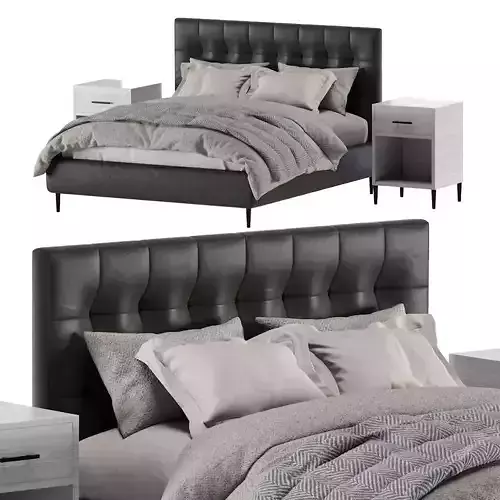 West Elm Emmett Bed Wood Legs