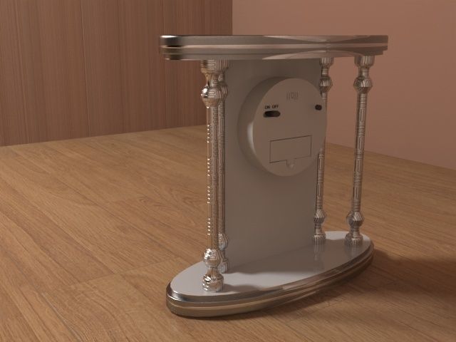 Table Clock 3D model_7