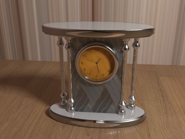 Table Clock 3D model_6