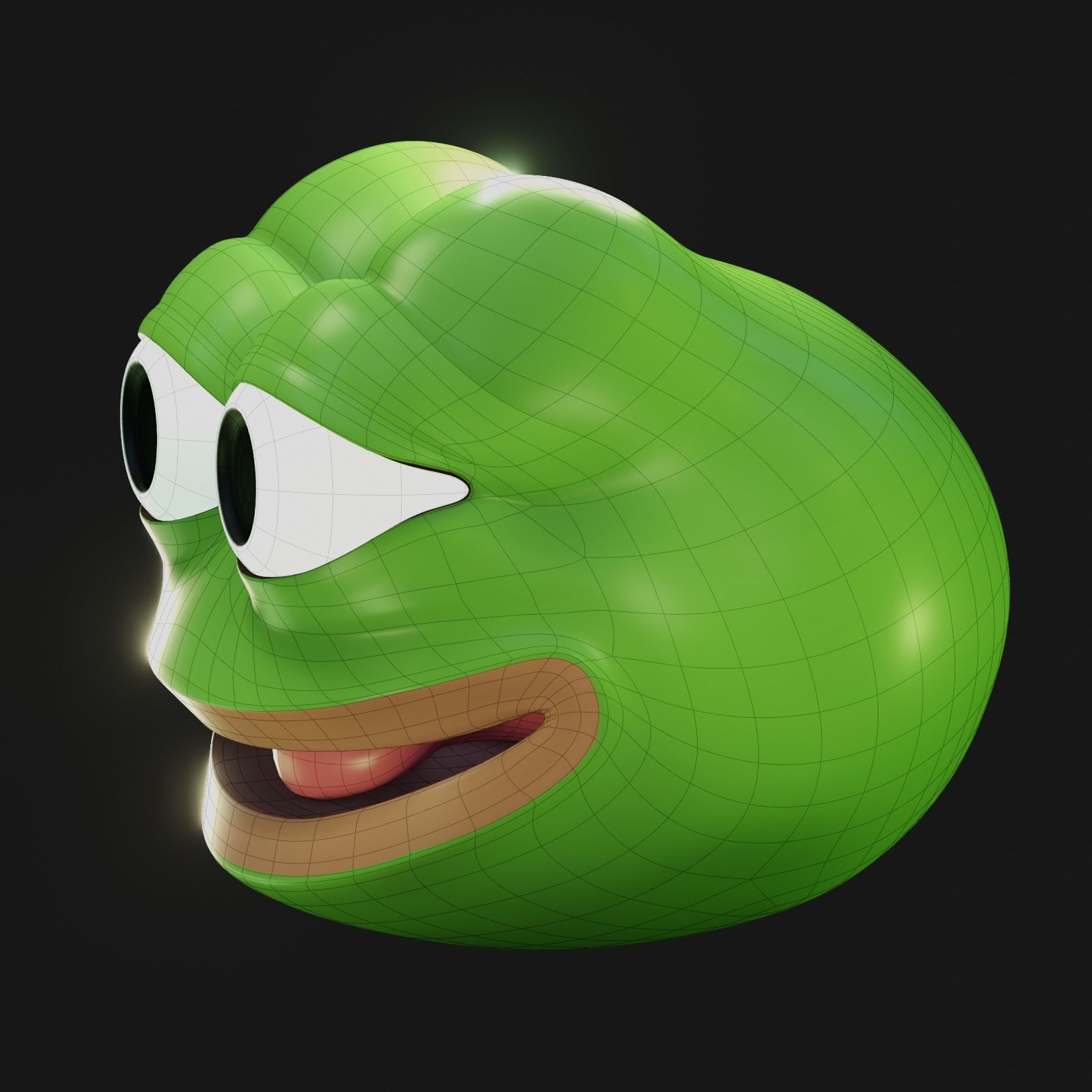 Feels Good Man Low-poly 3D model_9