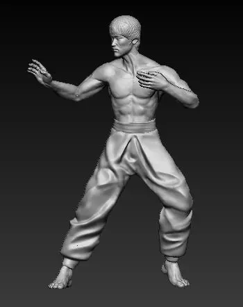 Bruce Lee 3D printable model 3D print model
