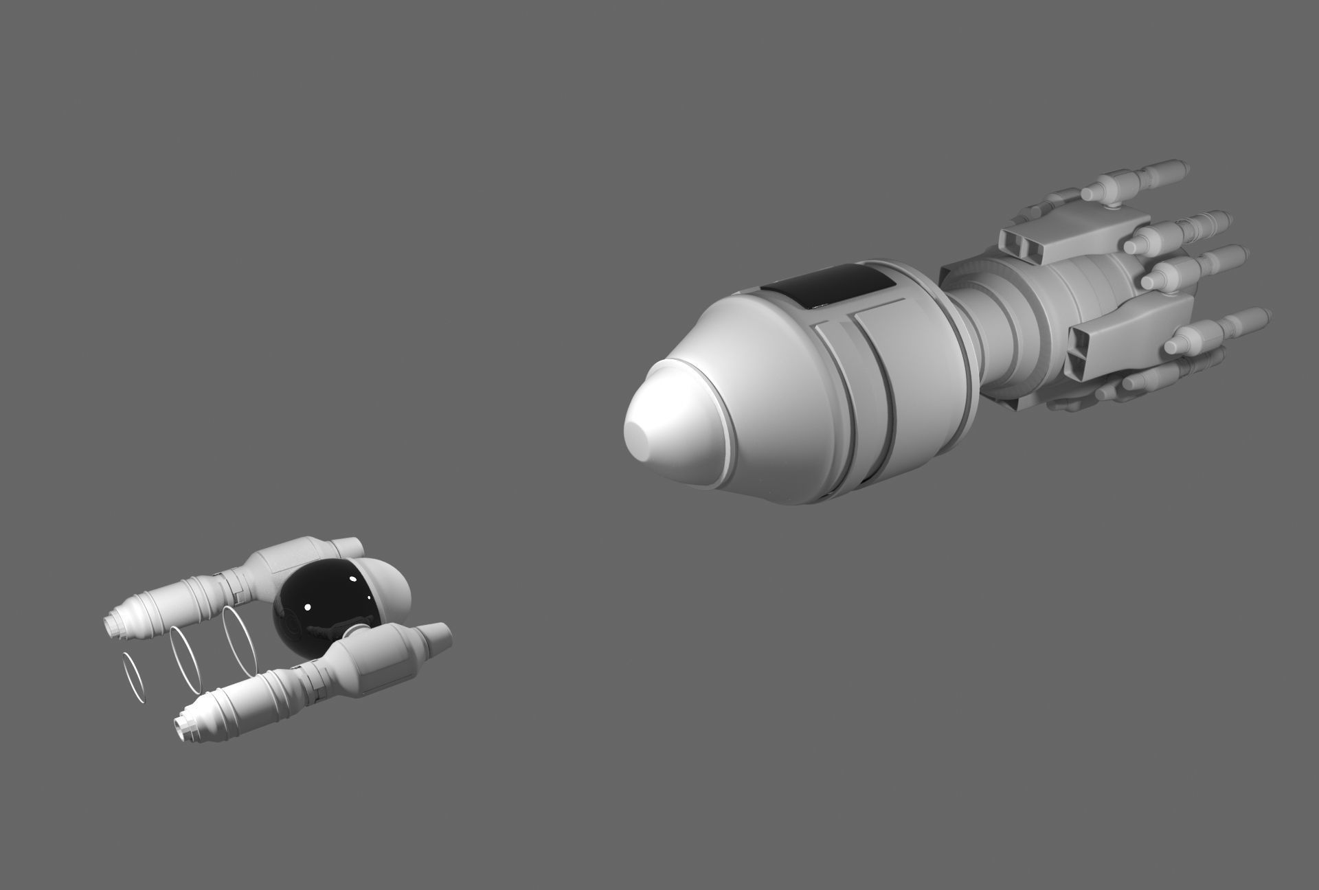 ci fi rocket i hope you like it  Free 3D model_1