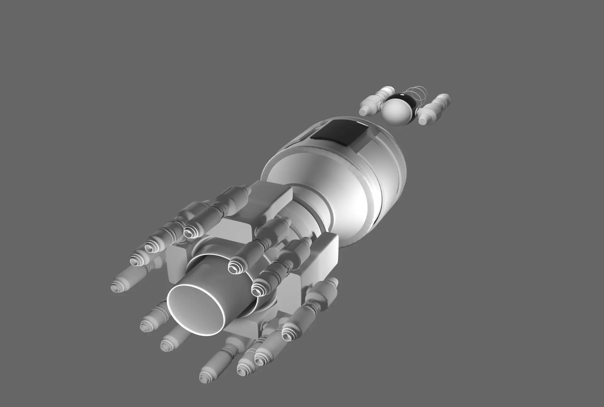 ci fi rocket i hope you like it  Free 3D model_0