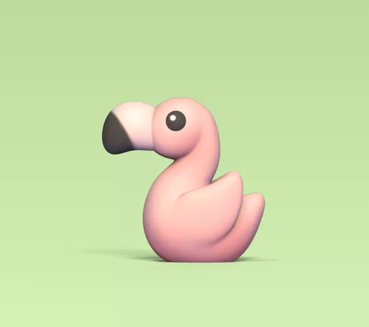 Little Flamingo 3D print model_0
