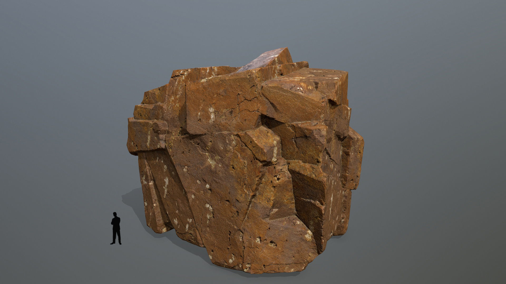 desert rocks  Low-poly 3D model_6