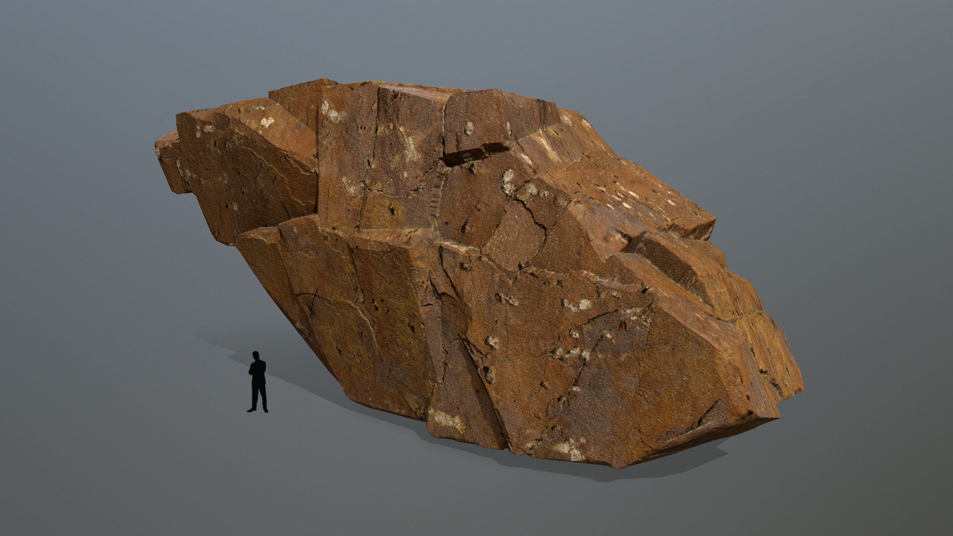desert rocks  Low-poly 3D model_5