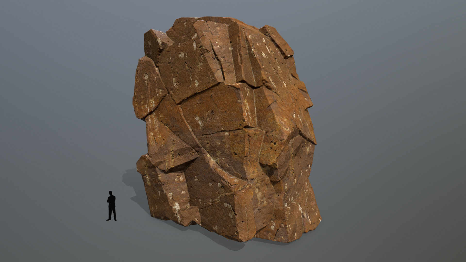 desert rocks  Low-poly 3D model_3