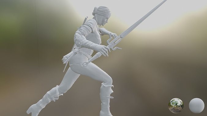 Witcher 3 wild hunt - Cirila 3D print model