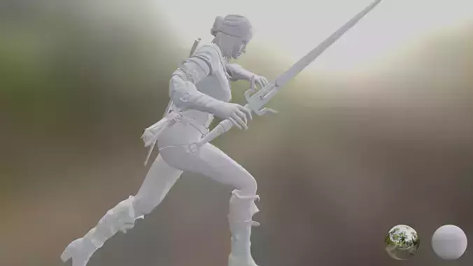 Witcher 3 wild hunt - Cirila 3D print model
