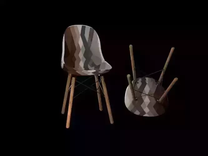 chair eames and stool