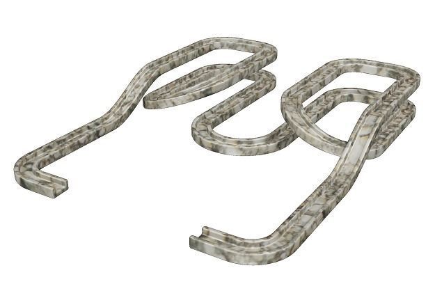 Elegant Race Track Low-poly 3D model_2