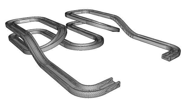 Elegant Race Track Low-poly 3D model_3