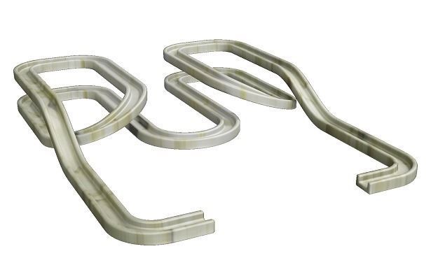 Elegant Race Track Low-poly 3D model_4