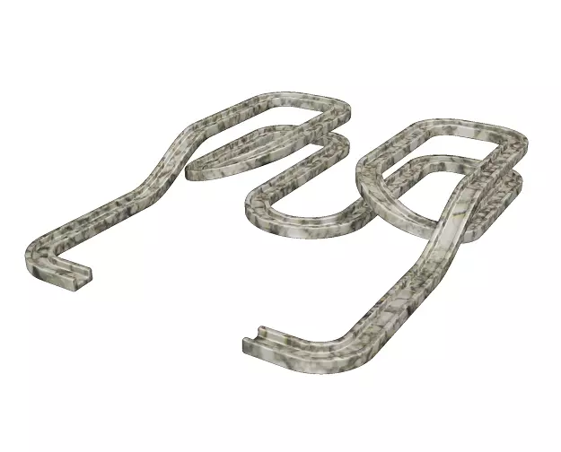 Elegant Race Track Low-poly 3D model_0