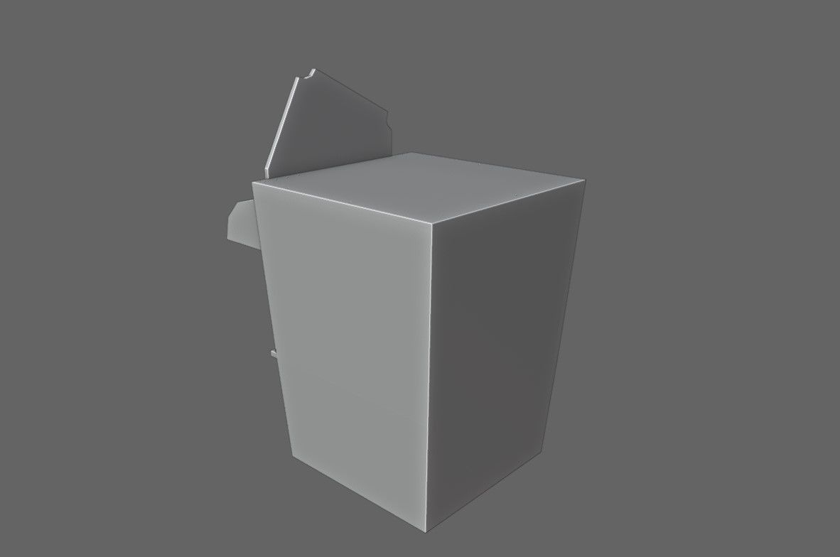 Ticket Office - Bilheteria Low-poly 3D model_19