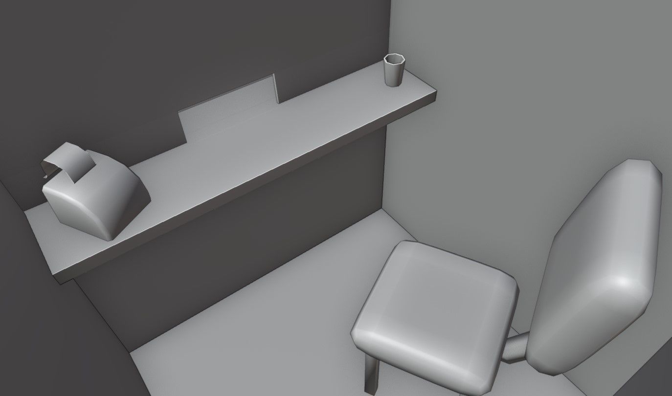 Ticket Office - Bilheteria Low-poly 3D model_20