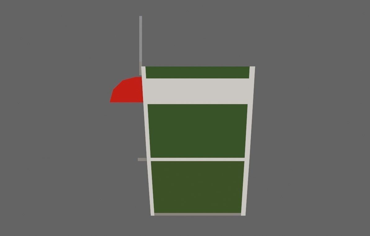 Ticket Office - Bilheteria Low-poly 3D model_14