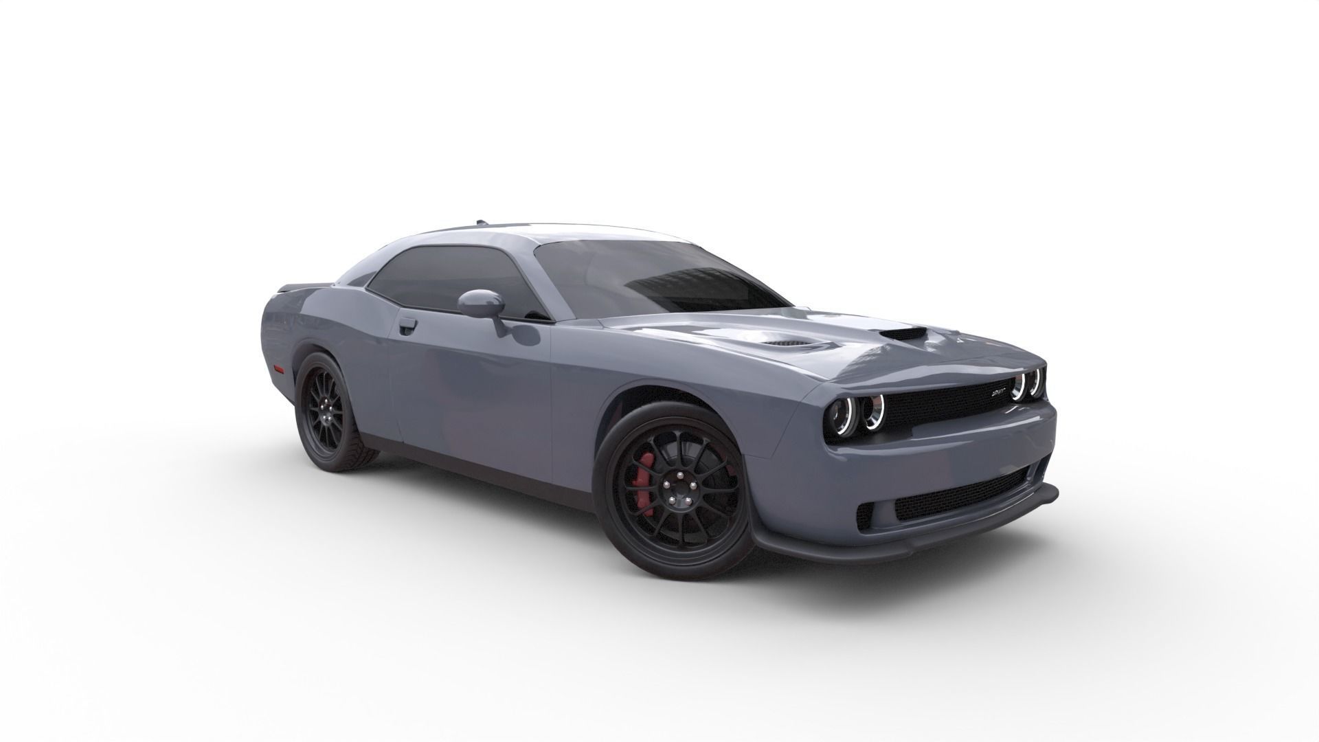 Dodge Challenger Hellcat 3D model_3