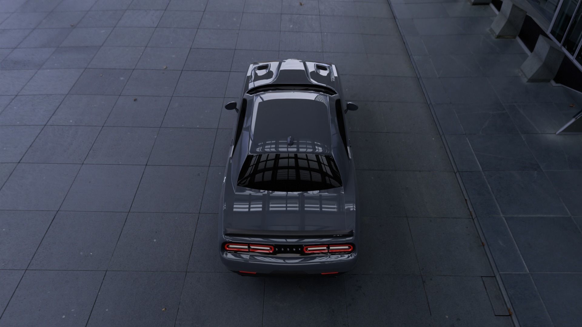 Dodge Challenger Hellcat 3D model_2