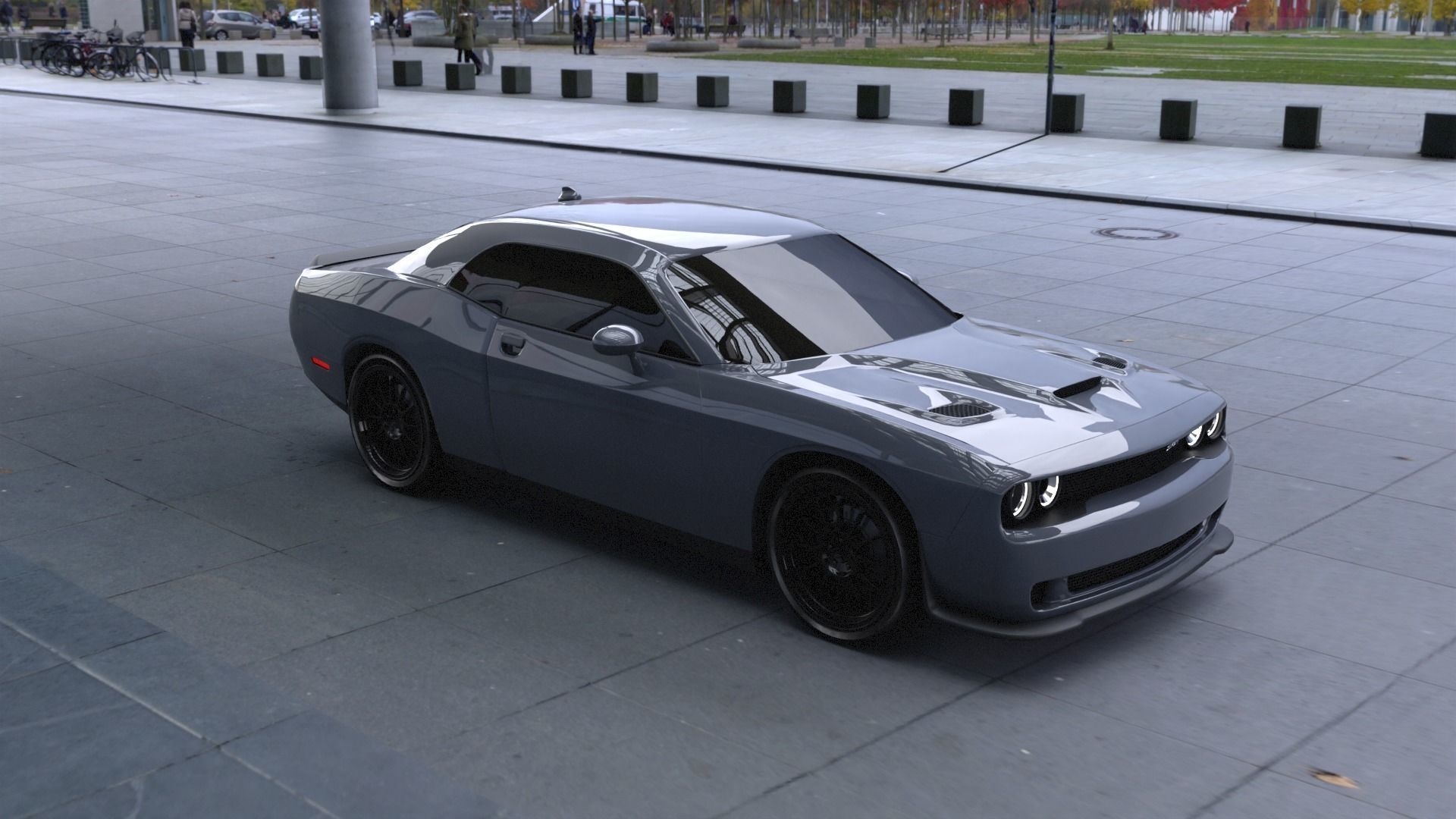 Dodge Challenger Hellcat 3D model_1