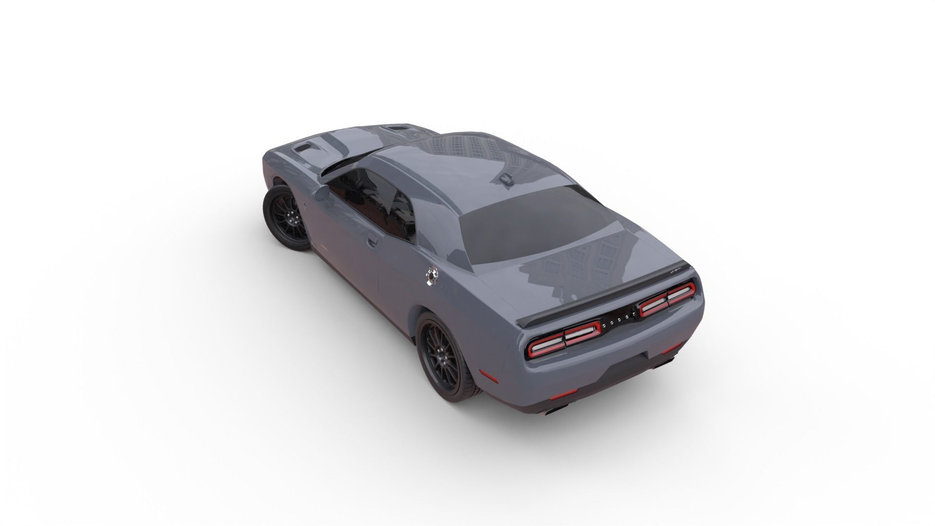 Dodge Challenger Hellcat 3D model_6