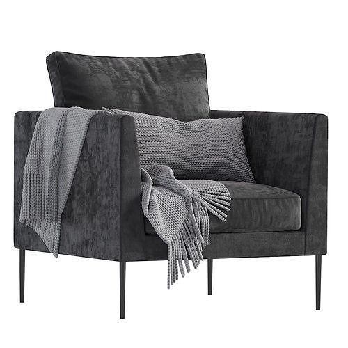 Modern Armchair COR PILOTIS 3D model 2