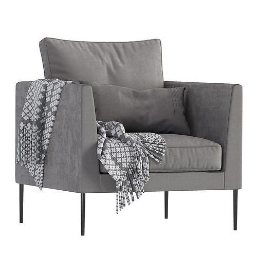 Modern Armchair COR PILOTIS 3D model 3