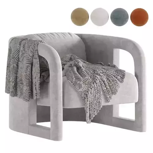 Todd Merrill Modern Slung Club Armchairs 3D model