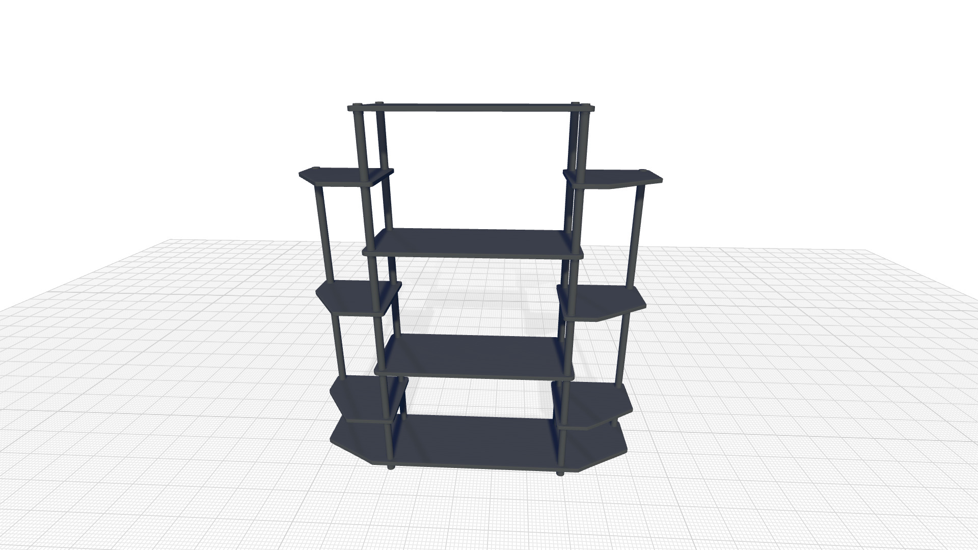Pipkin Etagere Bookcase 3D model_2