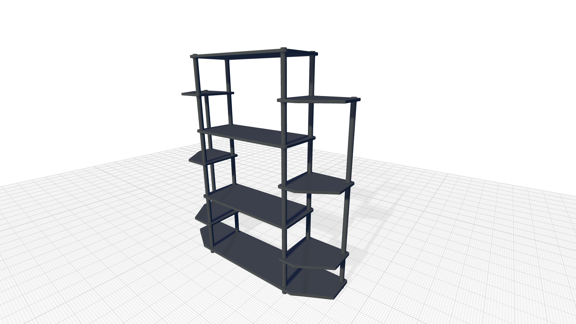 Pipkin Etagere Bookcase 3D model_3