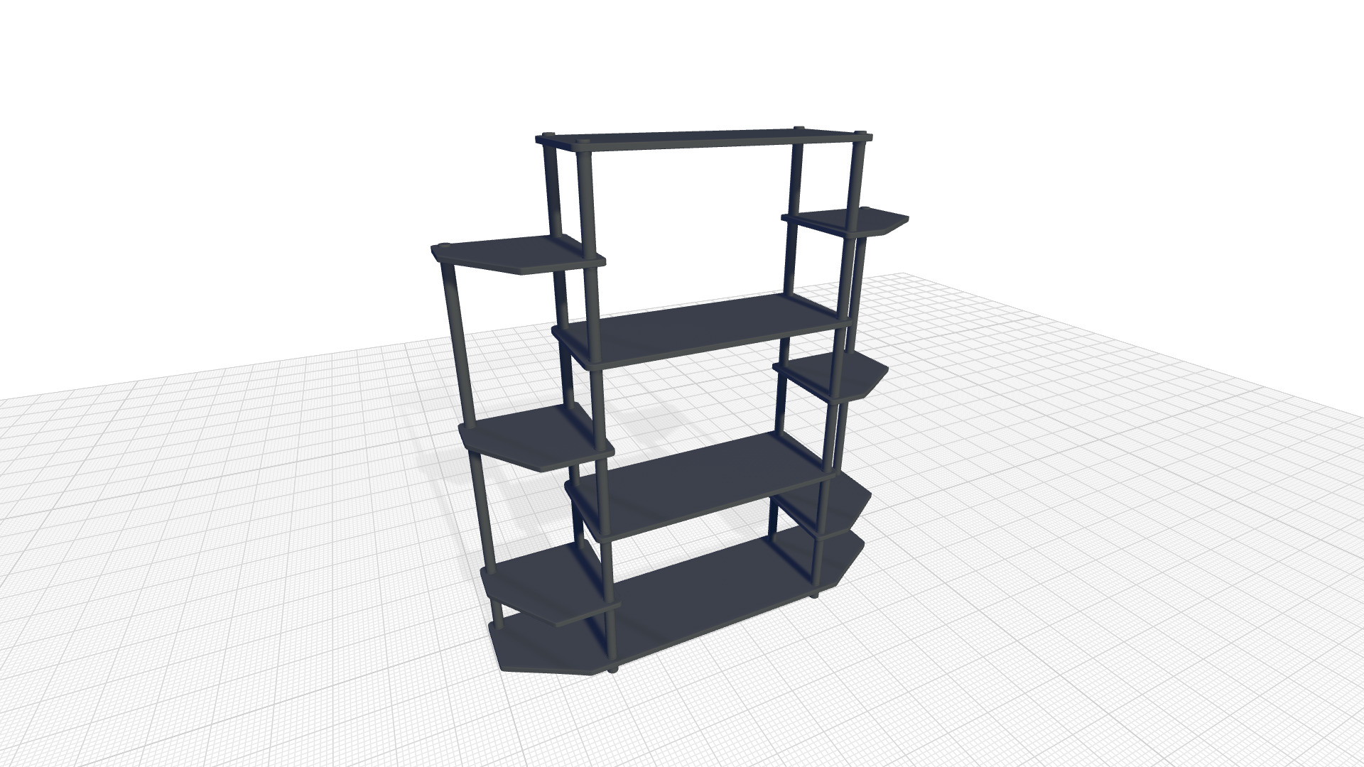 Pipkin Etagere Bookcase 3D model_1