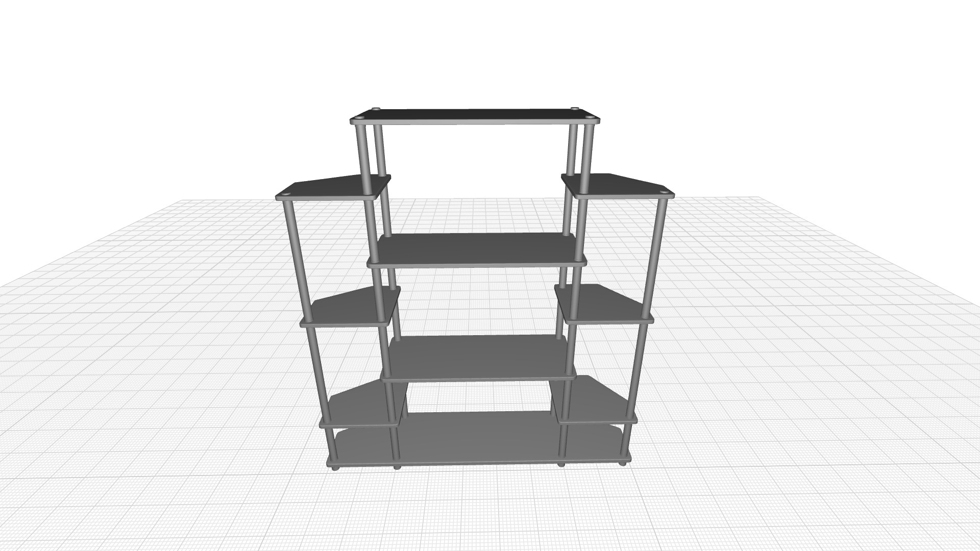 Pipkin Etagere Bookcase 3D model_4