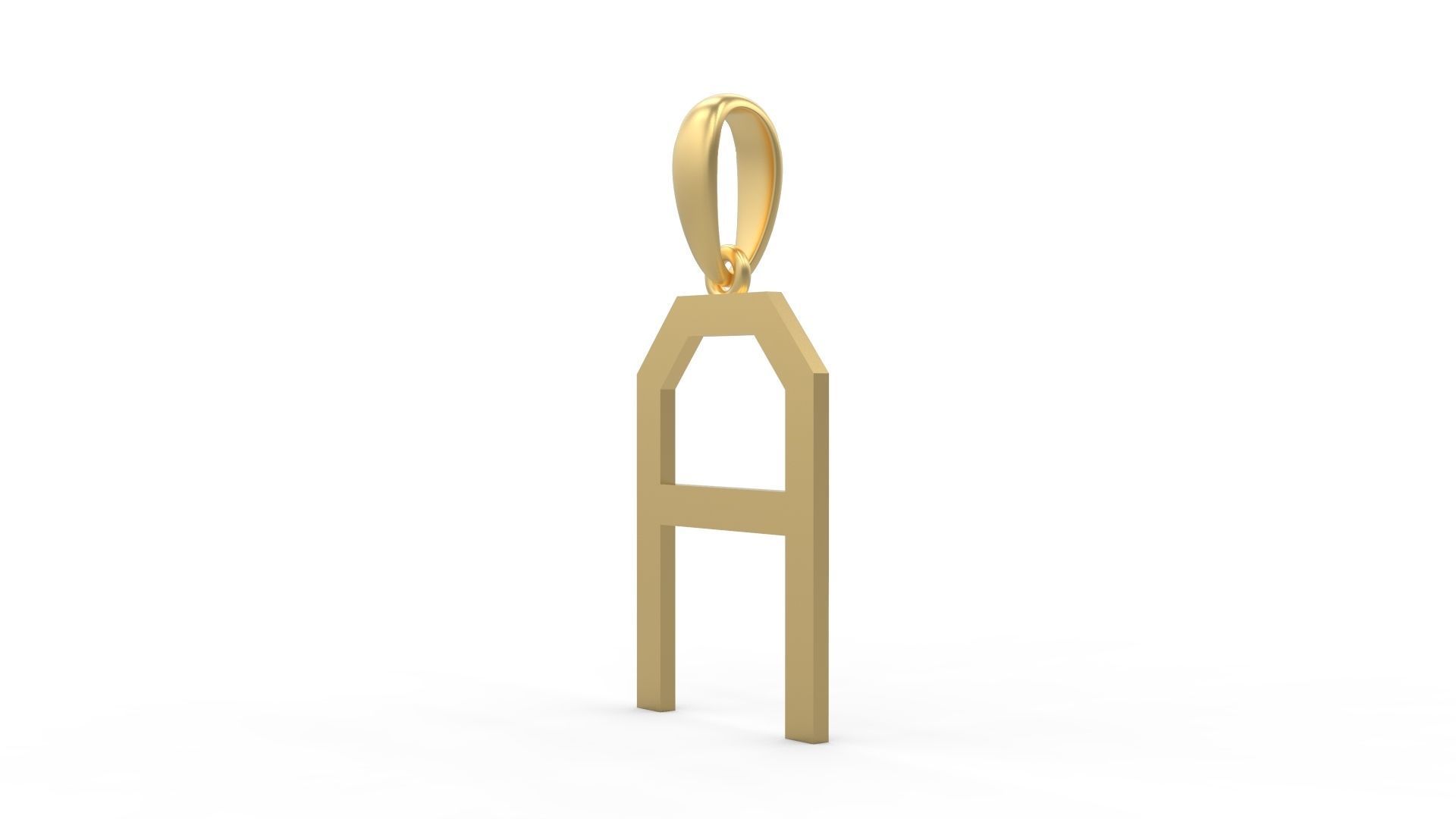 Initial Letters Pendant WARINGTONSDEMO A 3D print model_1