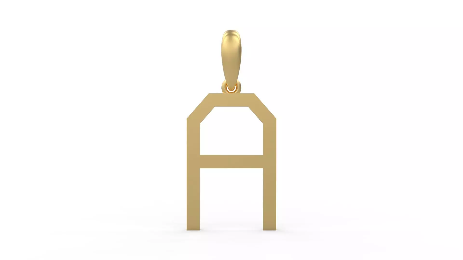 Initial Letters Pendant WARINGTONSDEMO A 3D print model_0