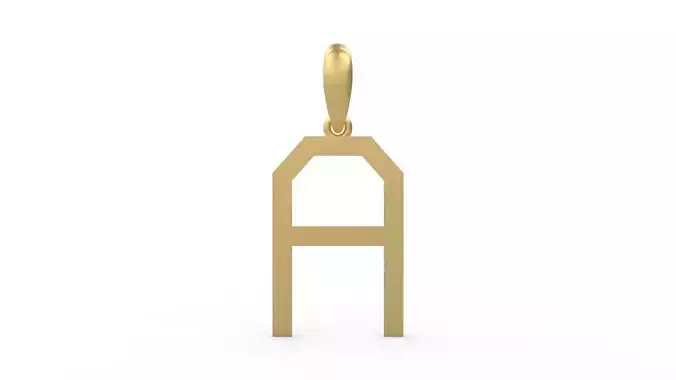 Initial Letters Pendant WARINGTONSDEMO A