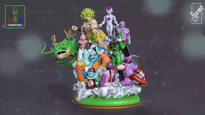 DBZ DIORAMA - STL 3D print model