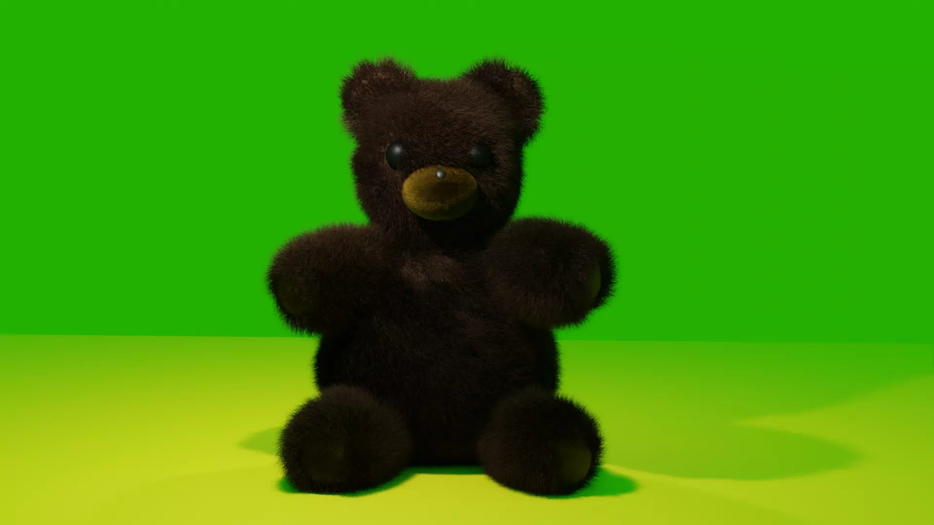 Teddy bear Low-poly 3D model