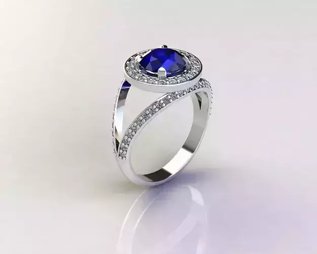 model7 sapphire and diamond ring